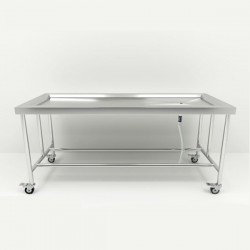304 Stainless Steel Washing Table with Leg Frame on Wheels